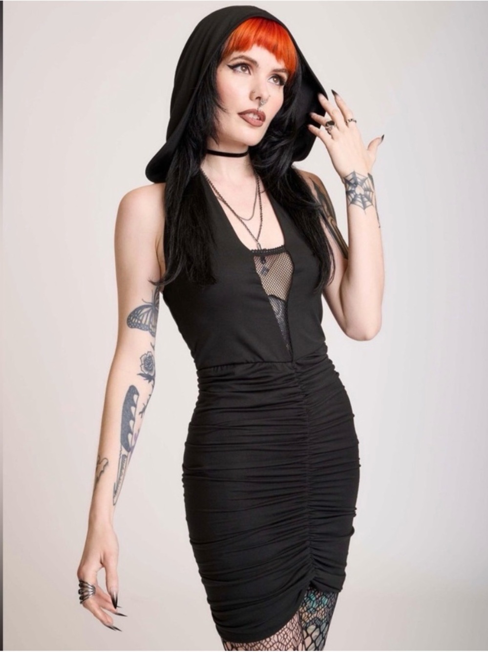 NWT ruched cocktail dress